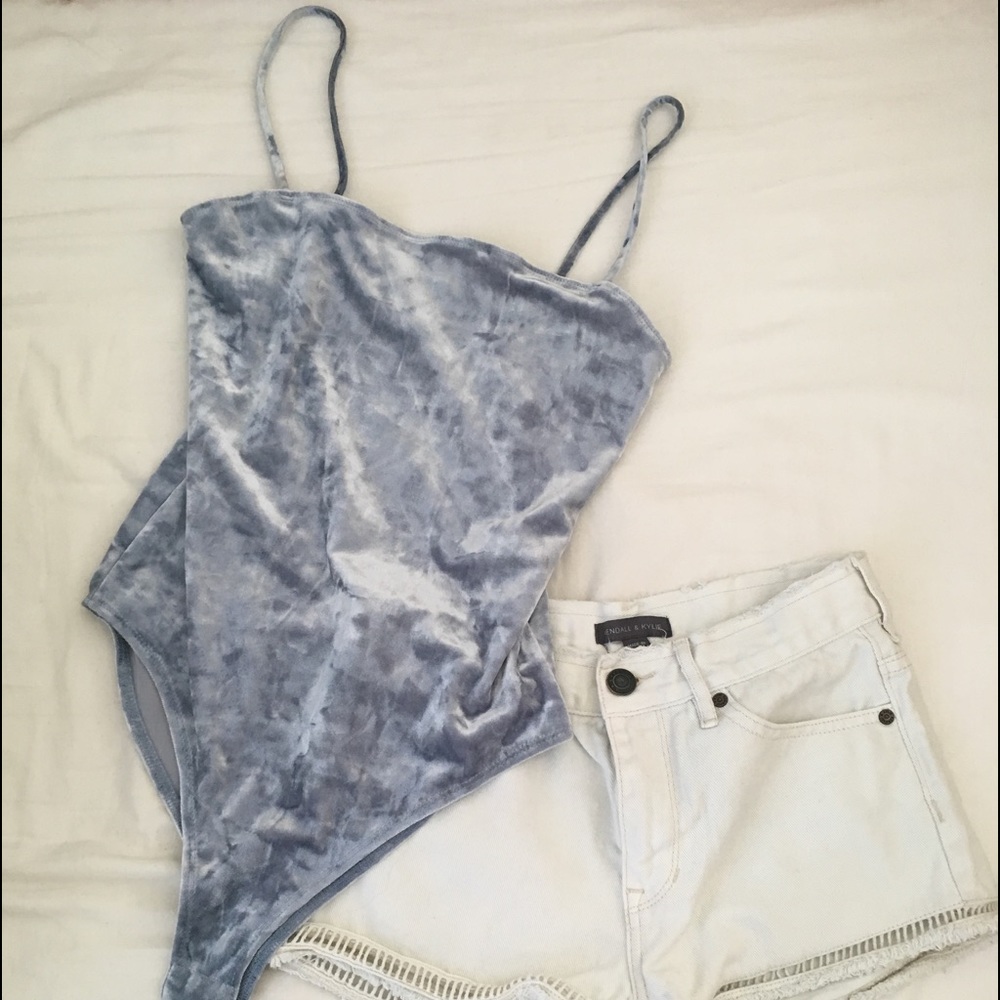 Blue Velvet Top